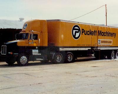 Vintage photo of Puckett Machinery Truck